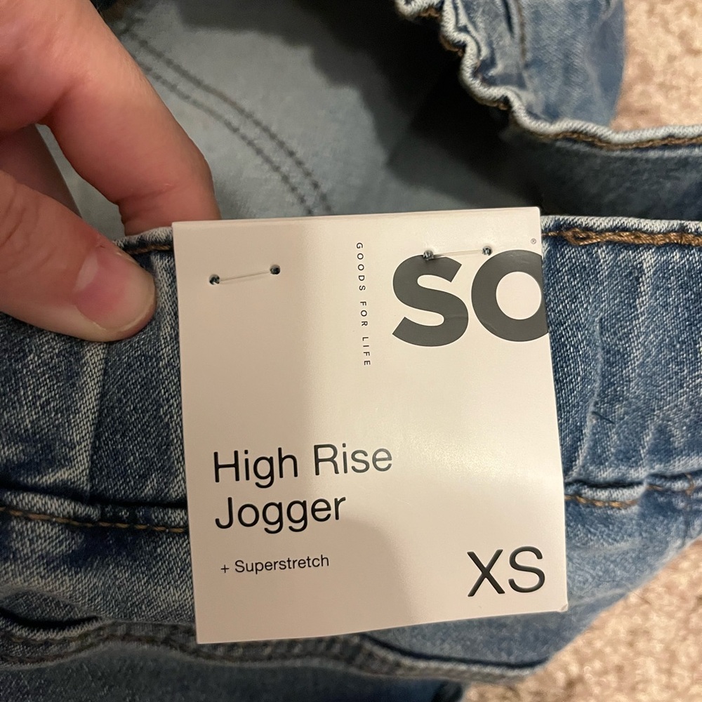 Kohl's Relaxed Fit Blue Jeans with Drawstring - Picture 3 of 3